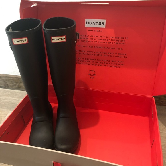 Original Tall Black Hunter Boots - Picture 1 of 5